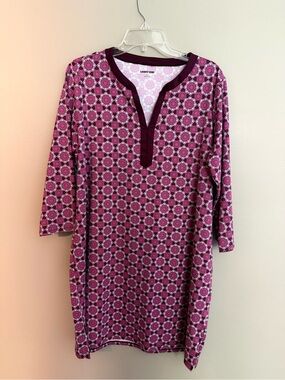 Lands' End Magenta Print UPF Dress